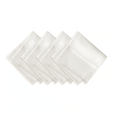 Elrene Elegance Plaid Damask Fabric Set of 4 Napkins - 17" w x 17" l