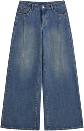 CIDER Baggy Jeans for Women Low Waist Wide Leg Denim Pants Trendy Loose Oversized Fit Jean