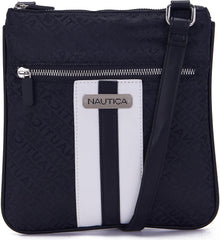 Nautica Lakeside Signature Jaquard North South Crossbody Bag