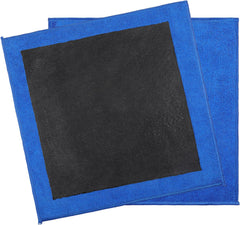 Lusofie 2 Pack Clay Bar Towel 12 x 12 Inch Car Wash Towels Clay Towel Auto Detailing for Microfiber Car Cloth Cleaner