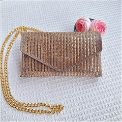 Evening Bag Rhinestone Purse Hand Bags For Women Handbags Chain Silver Purse Party Bags