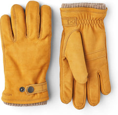 Hestra Men's Bergvik Nubuck Leather Insulated Gloves for Cold Weather