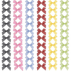 YONOY 60Pcs Mini Cute Bow Hair Clips for Women Girls,Small Hair Clips Solid Color Hair Ribbon Alligator Clips Barrettes Pins Metal Y2kHair Accessories
