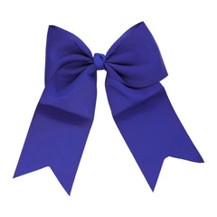 White Jumbo Bow Clip with Tails