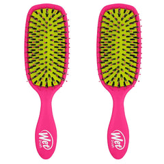 Wet Brush Shine Enhancer Hair Brush, Purple - Exclusive Ultra-soft IntelliFlex Bristles - Natural Boar Bristles Leave Hair Shiny And Smooth For All Hair Types - For Women, Men, Wet And Dry