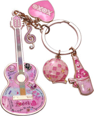 Birthday Gifts with Taylor Quotes Merch Pink Music Keychains Gift For Singer Fans Guitar Christmas Daughter Mom Women