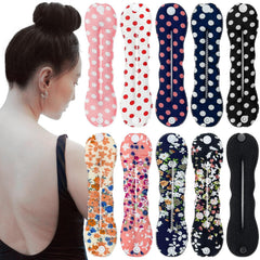 4 Pcs Deft Bun Maker French Twist Rabbit Ear Bun Twister Flower Flexible Quick Hair Styling Accessories for Women Girls