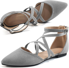 Womens Ballet Flats for Wedding : Comfortable Dress Work Flat for 2025 - Ladies Dressy Zipper Walking Shoes