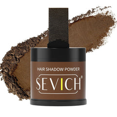 Sevich Hairline Powder,Instantly Conceals Hair Loss, Root Touch up Powder, Hair Shadow Toppers for Women & Men, Touch Up for Thinning Gray Hair, Windproof & Sweatproof, Black