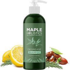 Clarifying Shampoo for Build Up and Oily Hair - Deep Cleansing Shampoo with Rosemary - Refreshing Lemon for Greasy Hair & Jojoba Oil for Scalp Cleanser - Anti Residue Shampoo for Healthy Scalp - 8 Oz