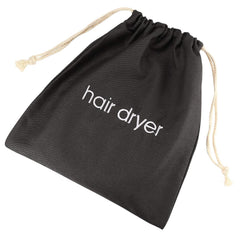 Hair Dryer Bags Drawstring Bag Container Hairdryer Bag for travel bathroom (White)