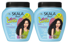 SKALA Mais Cachos Hair Type 3ABC - Eliminate Anti Frizz, For Curly Hair -2 in 1 Conditioning Treatment Cream and Cream To Comb 100% VEGAN 35.2 Oz (1 Pack)