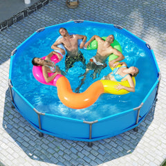 Costway 1617 Gal Outdoor Family Swimming Pool with Metal Frame - See Details