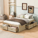 Merax Platform Bed with 6 Storage Drawers