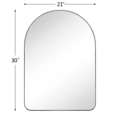 TEHOME Ophira Lussia Arch Metal Wall Mirror