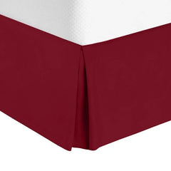 Nestl Luxury Pleated King Size 14 inch Drop Bed Skirt