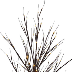 6' Lighted Christmas Birch Twig Tree Outdoor Decoration - Warm White LED Lights