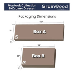 Grain Wood Furniture Montauk 6-drawer Dresser