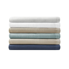 Madison Park Waffle Weave Cotton Blanket