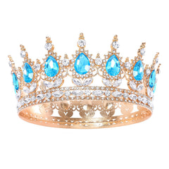 Silver Queen Crown for Women Crystal Tiara for Girl Rhinestone Wedding Headband for Bride Hair Accessories for Costume Birthday Party Prom Gifts