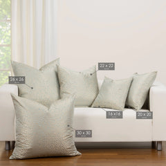 F Scott Fitzgerald Blue Fizz Accent Throw Pillow