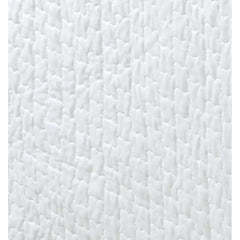 White Quilted Bed Skirt Dust Ruffle Matelasse Tailored 16" Drop