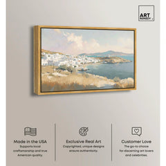 Sunrise Greece Canvas by Art Remedy