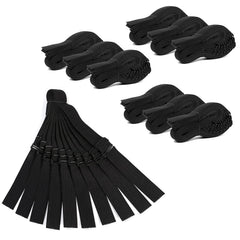 Adjustable Elastic Bands Straps For Wigs (Black/6pcs)