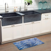 SoHome Cozy Living Watercolor Damask Anti-Fatigue Kitchen Mat
