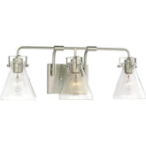 Generation Lighting Jaden modern industrial 3-light indoor dimmable bath vanity wall sconce