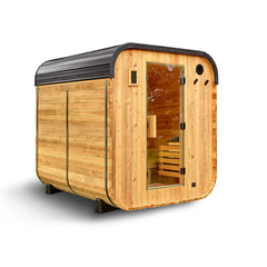 Backyard Discovery Lennon 4-6 Person Outdoor Cube Sauna, 9kW Heater