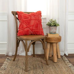 Rizzy Home Tufted Geometric Throw Pillow Cover