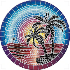 Island Sunset Decorative Pool Mat - Pool Art