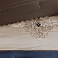 Madison Park Essentials Parker Jacquard Embroidered Pieced 24 Piece Room in a Bag