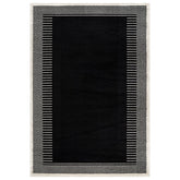 World Rug Gallery Modern Abstract Bordered Area Rug for Living Room, Bedroom, or Entryway - Low Pile Indoor Rug
