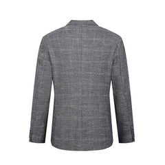 Tahari Slim Fit Textured Plaid Blazer