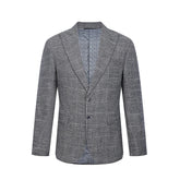 Tahari Slim Fit Textured Plaid Blazer