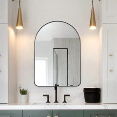 TEHOME Ophira Lussia Arch Metal Wall Mirror