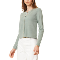 Cyrus Women's Waffle-Knit Cardigan