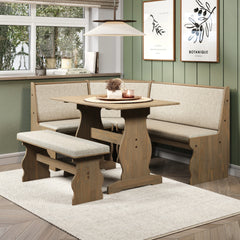 Linon Hannah Breakfast Nook 3-piece Dining Set