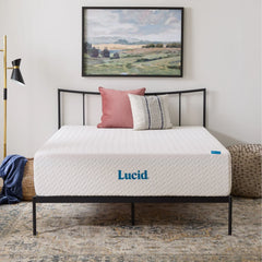 Lucid SureCool 14-inch Gel Memory Foam Mattress, Medium-Plush Feel, Made in the USA