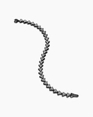 Armory® Link Bracelet in Black Titanium with Diamonds, 7.5mm