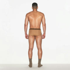 SKIMS COTTON MENS BRIEF | RUSSET