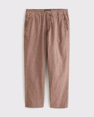 Loose Linen-Blend Pull-On Pant