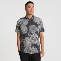 Bless Up Breathable Stretch Shirt - Black Floral