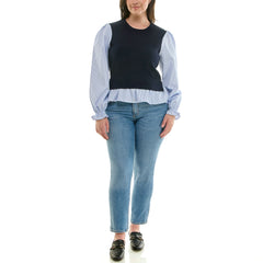 Nanette Lepore Women's Contrast Layered Blouse