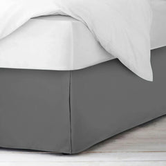 Nestl Pleated 14 inch Tailored Drop Bed Skirt - Soft Double Brushed Premium Microfiber Ruffle Bed Skirt
