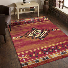 Tribes GC_YLS4002 Red Southwest Area Rug