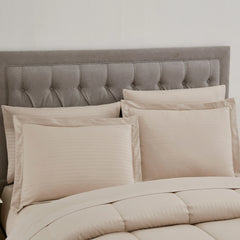 Sweet Home Collection 8 Piece Embossed Dobby Stripe Bed In A Bag All Season Complete Set