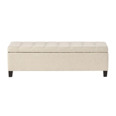 Mission Tufted Fabric Storage Ottoman Bench by Christopher Knight Home